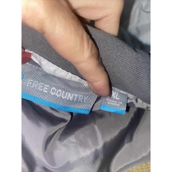 Free Country Women's Size XL Puffer Quilted Vest White Pockets Zip Front - Picture 9 of 10